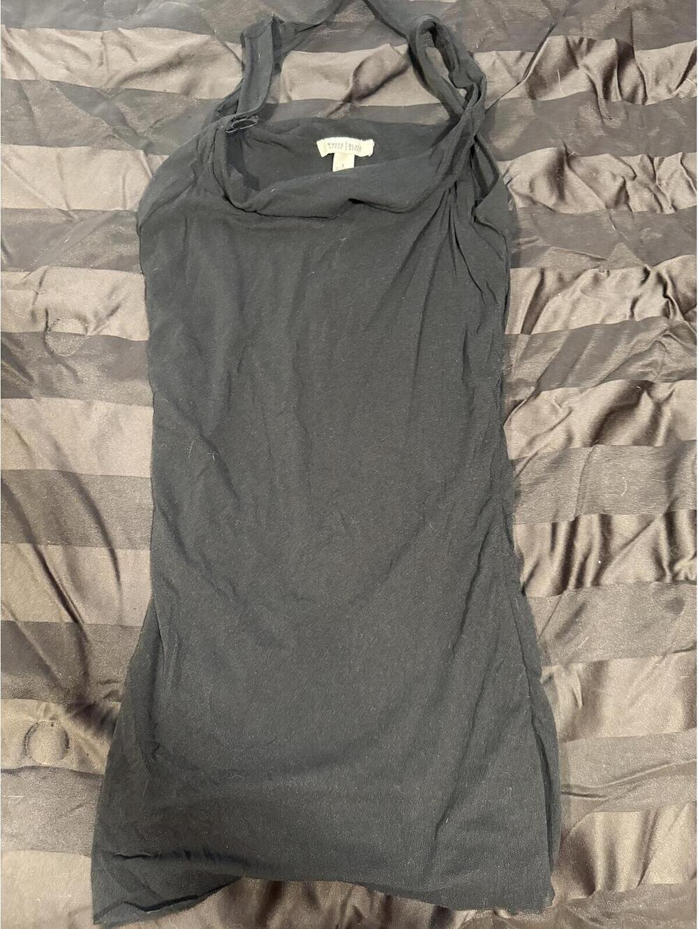 White House Black‎ Market Black Nylon Sleeveless Top Size L